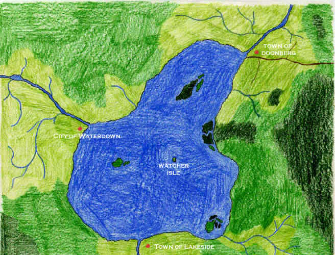 Nevan Lake Close-up Map